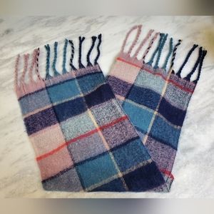 Old Navy Pink and Blue Plaid Scarf